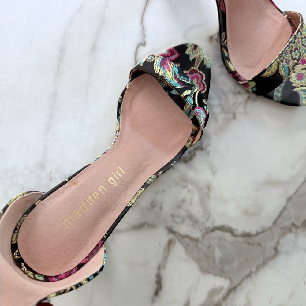 Madden Girl Women's Floral Heels - Black - Picture 4 of 9